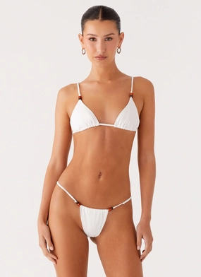 Ivanka Bikini Bottoms - White NonIrritating Seams