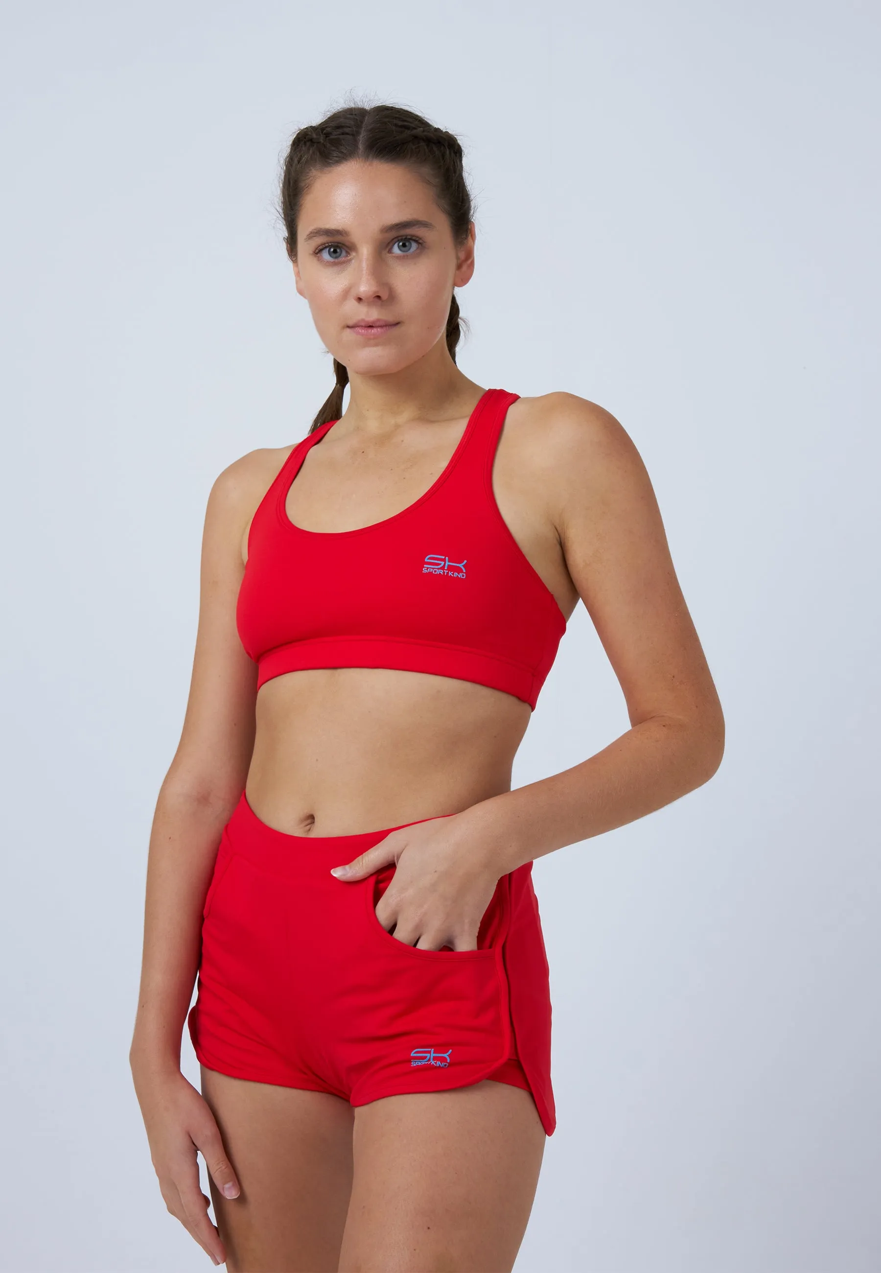 Tennis 2-in-1 Shorts, red