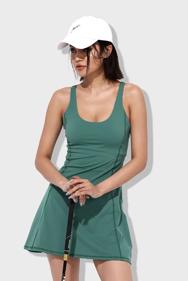 Tennis Dress Built-in Bra and Shorts