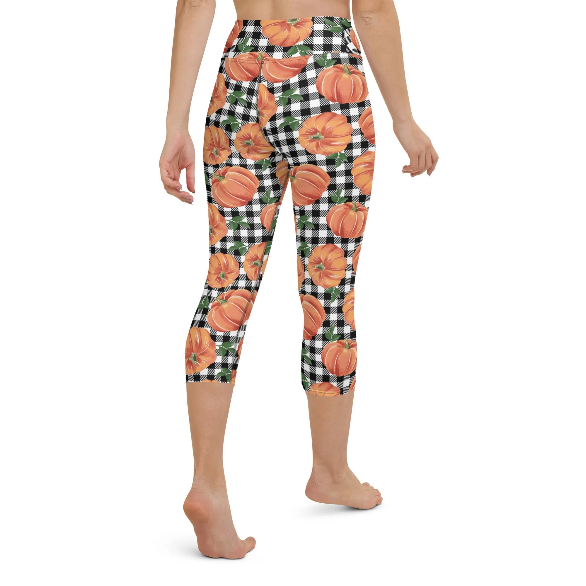 Thanksgiving Pumpkins Yoga Capris