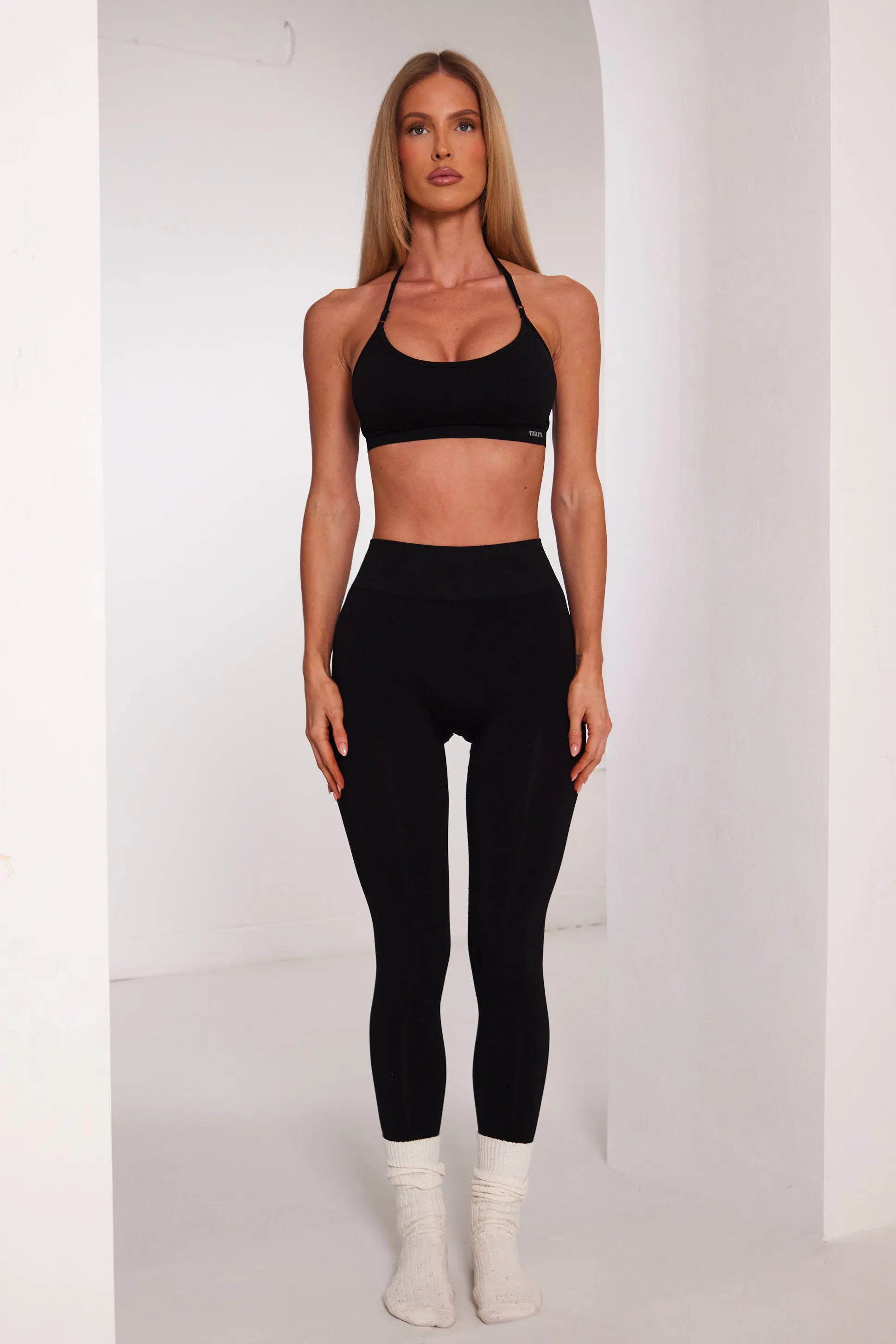The Mars Seamless leggings Gym Bundle - Black