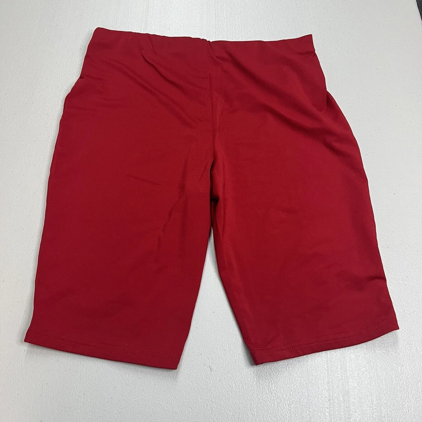 ‹¨¬The Wealthy Brand Women's Gym Shorts Sz L Red