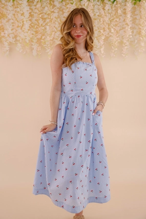 The Cherry On Top Midi Dress Street Motion
