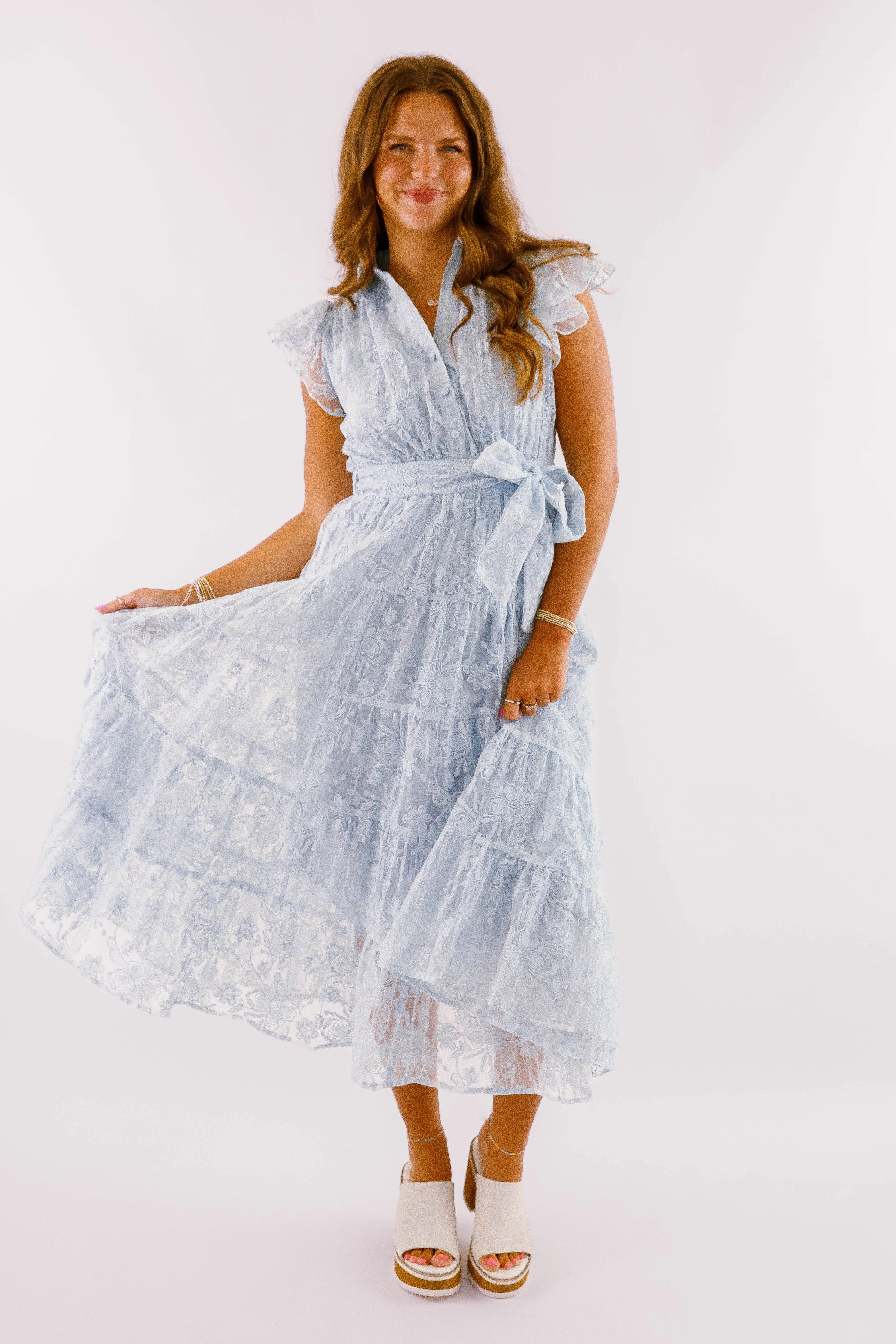 The Small Details Midi Dress-Baby Blue Euro Ease Understated Glam