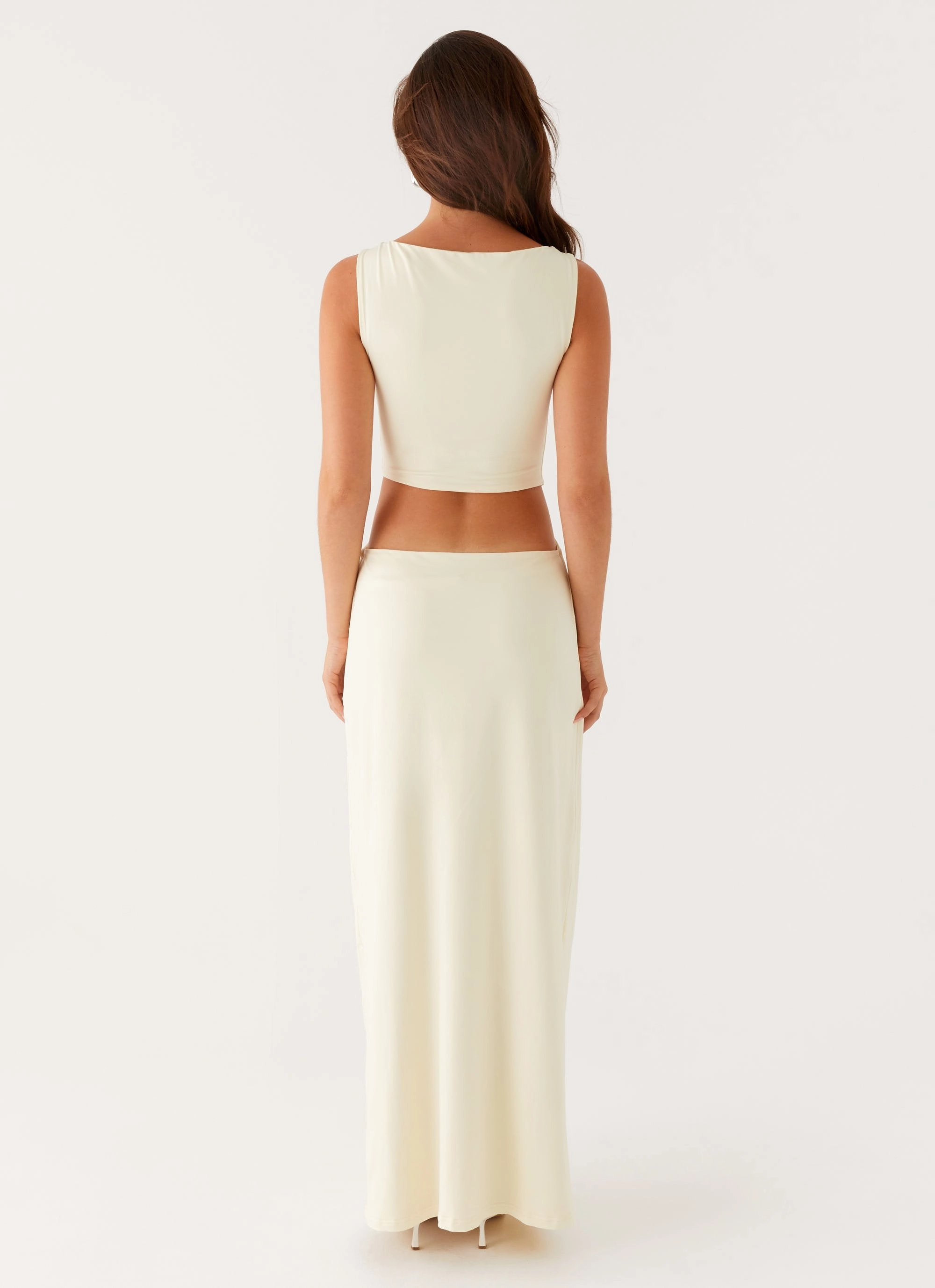 Lilabelle Twist Maxi Dress - Yellow WrinkleResistantFinish