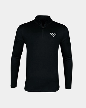 Black HyFlyers Quarter Zip Compact TravelFriendly Design