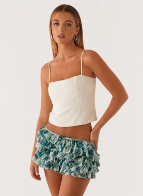 Flexible Cut Entertain Me Bloomer Shorts - Cloud Nine Floral