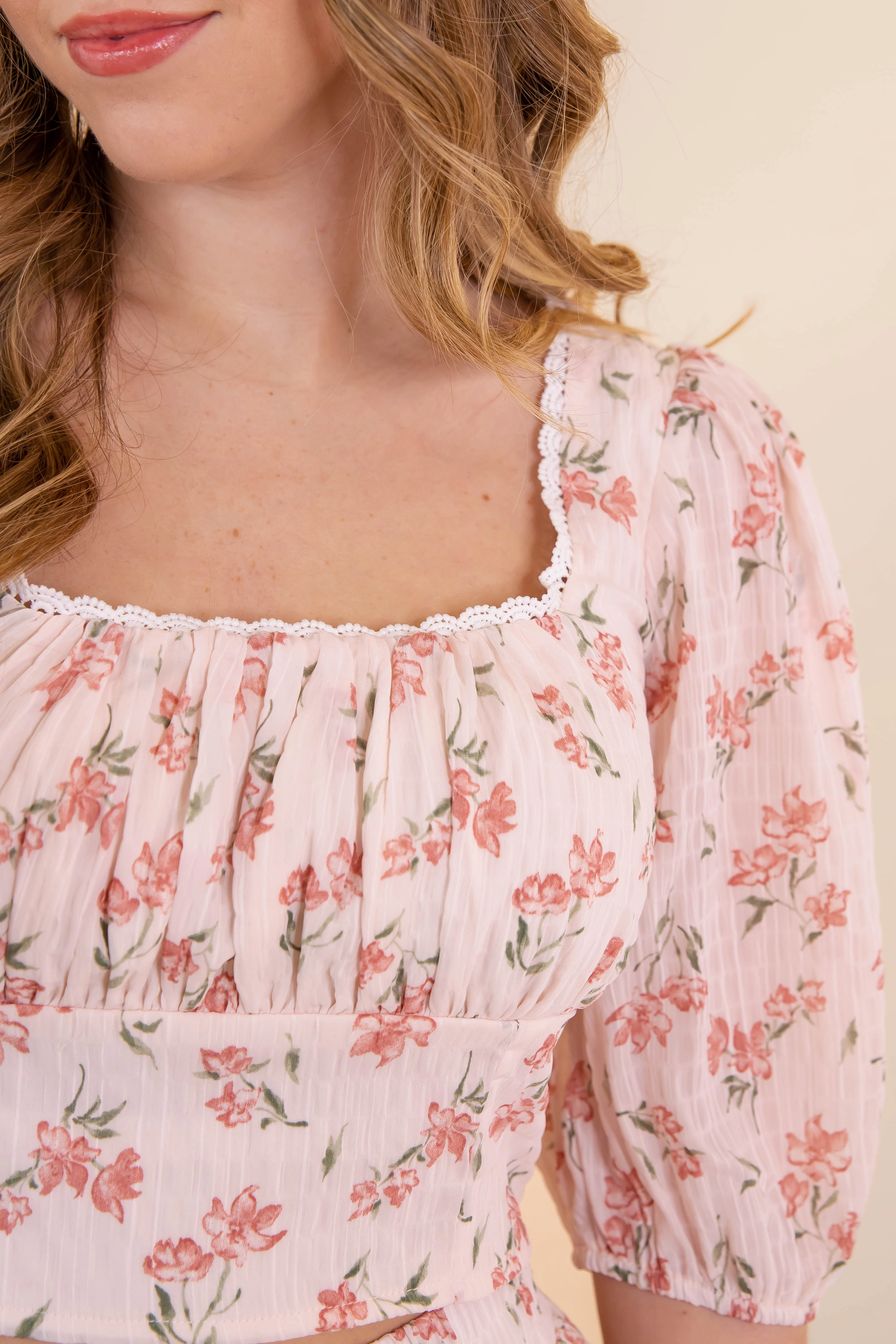 Think It Through Crop Top Adjustable Hemline Simple Dress