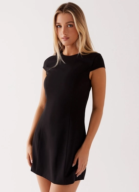Tia Mini Dress - Black vacation look MoistureWickingTechnology