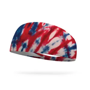 Tie Dye Americana Performance Wicking Headband