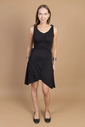 Tie Dress Shade Glow Casual Tones