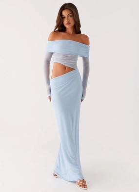 Emery Maxi Dress - Blue Fresh Flow Urban Edge