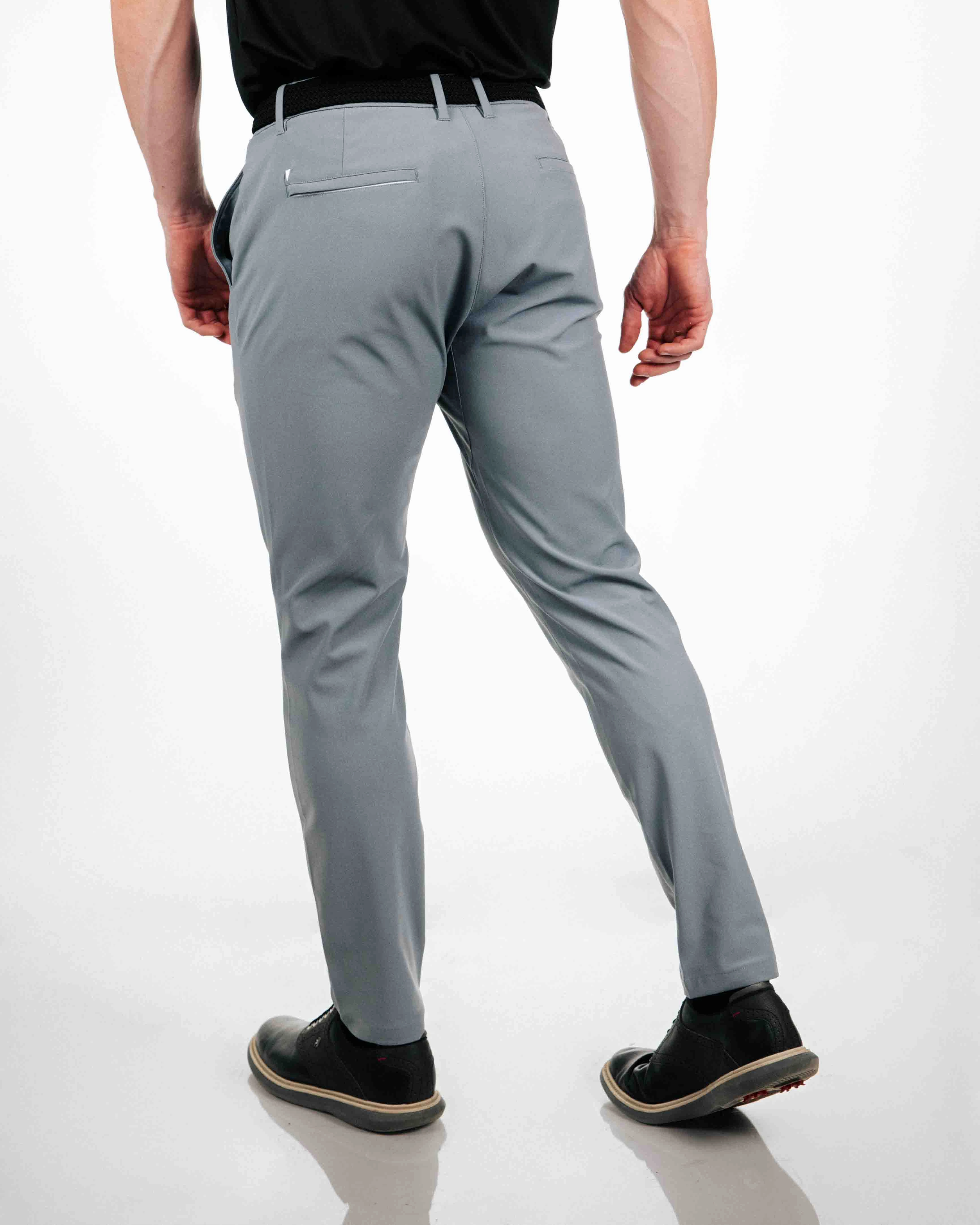 Light Gray Traditional Pants Fashion-Forward