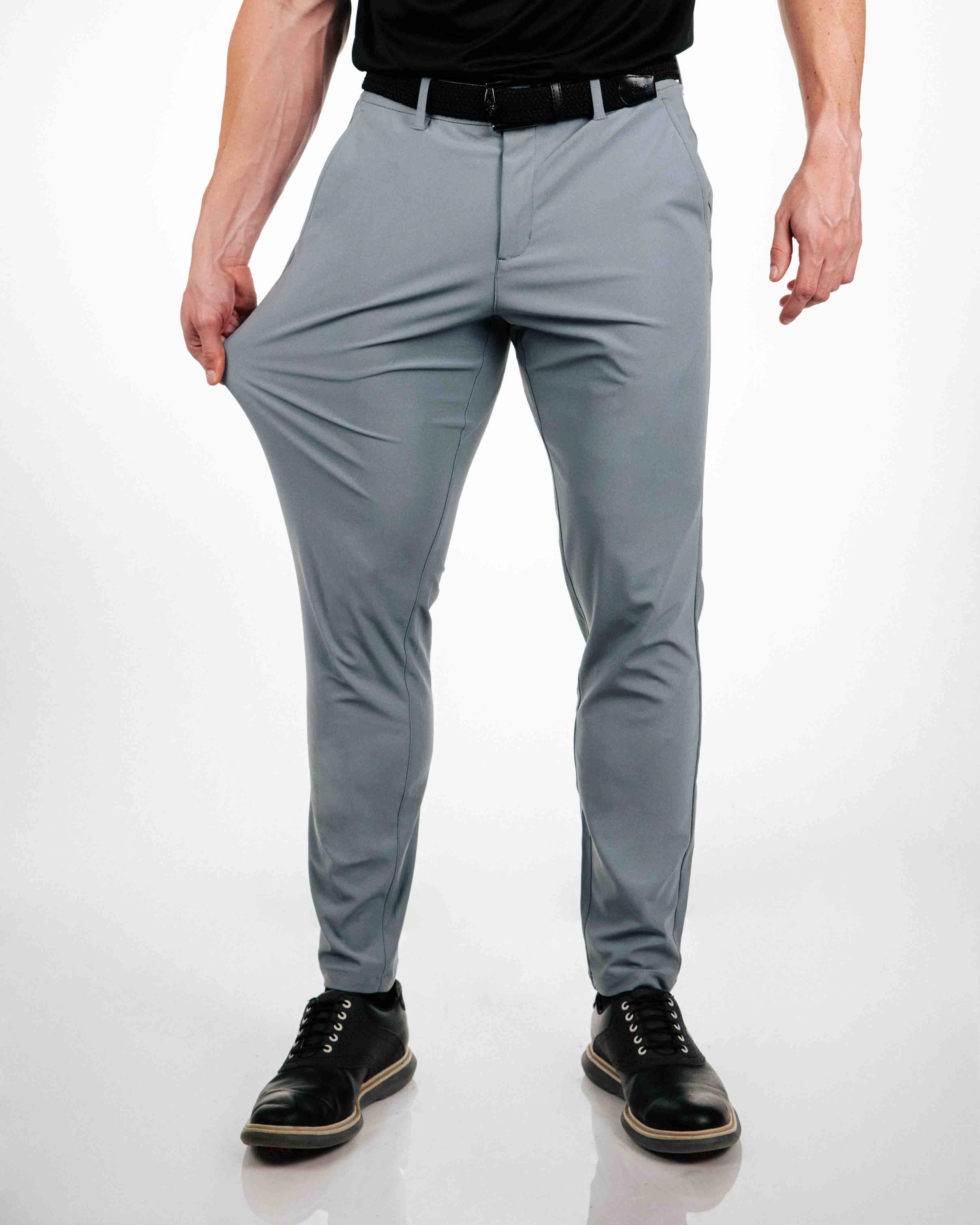 Light Gray Traditional Pants Tagless Labeling AntiPilling