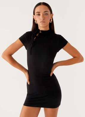 Time Capsule Cut Out Mini Dress - Black Smart Glide