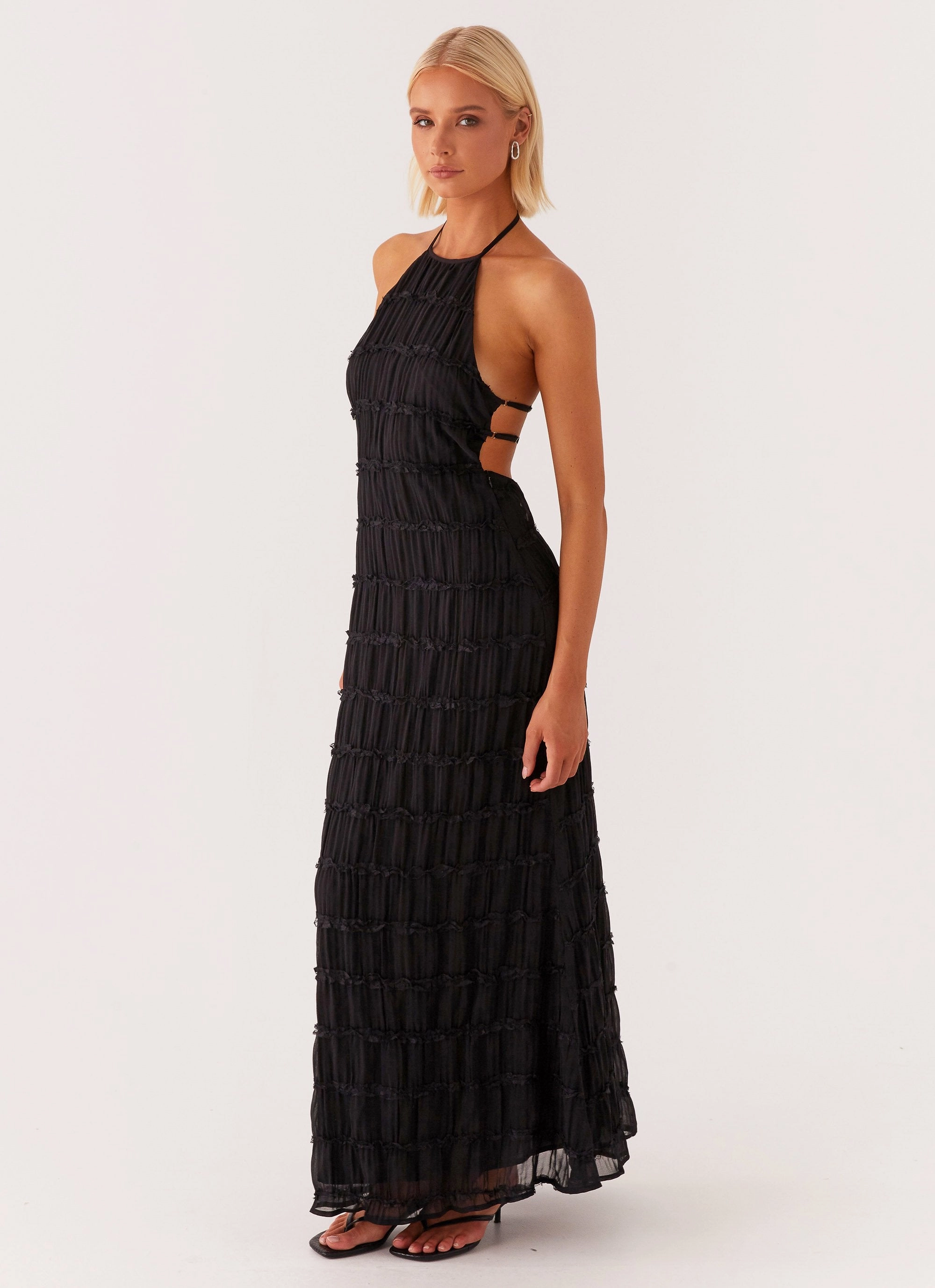 CrinkleResistantWeave Aullie Maxi Dress - Black