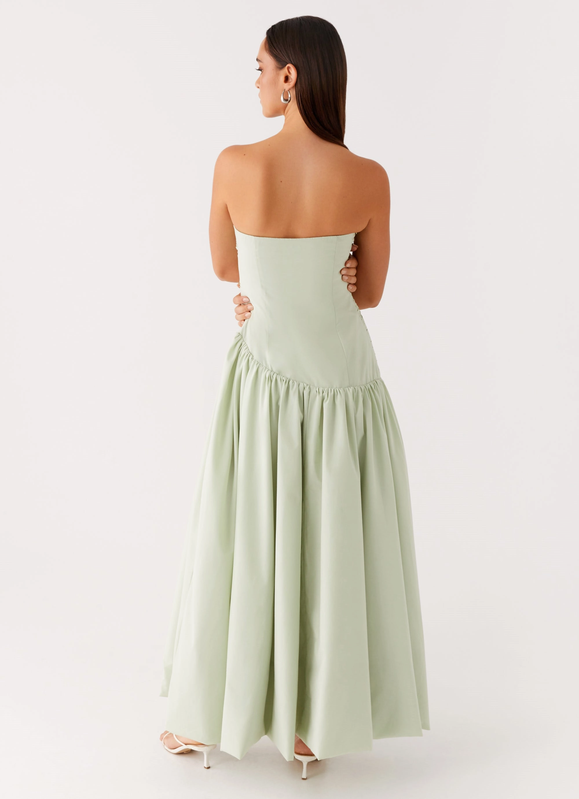 Relaxed Waist Misa Bubble Maxi Dress - Mint