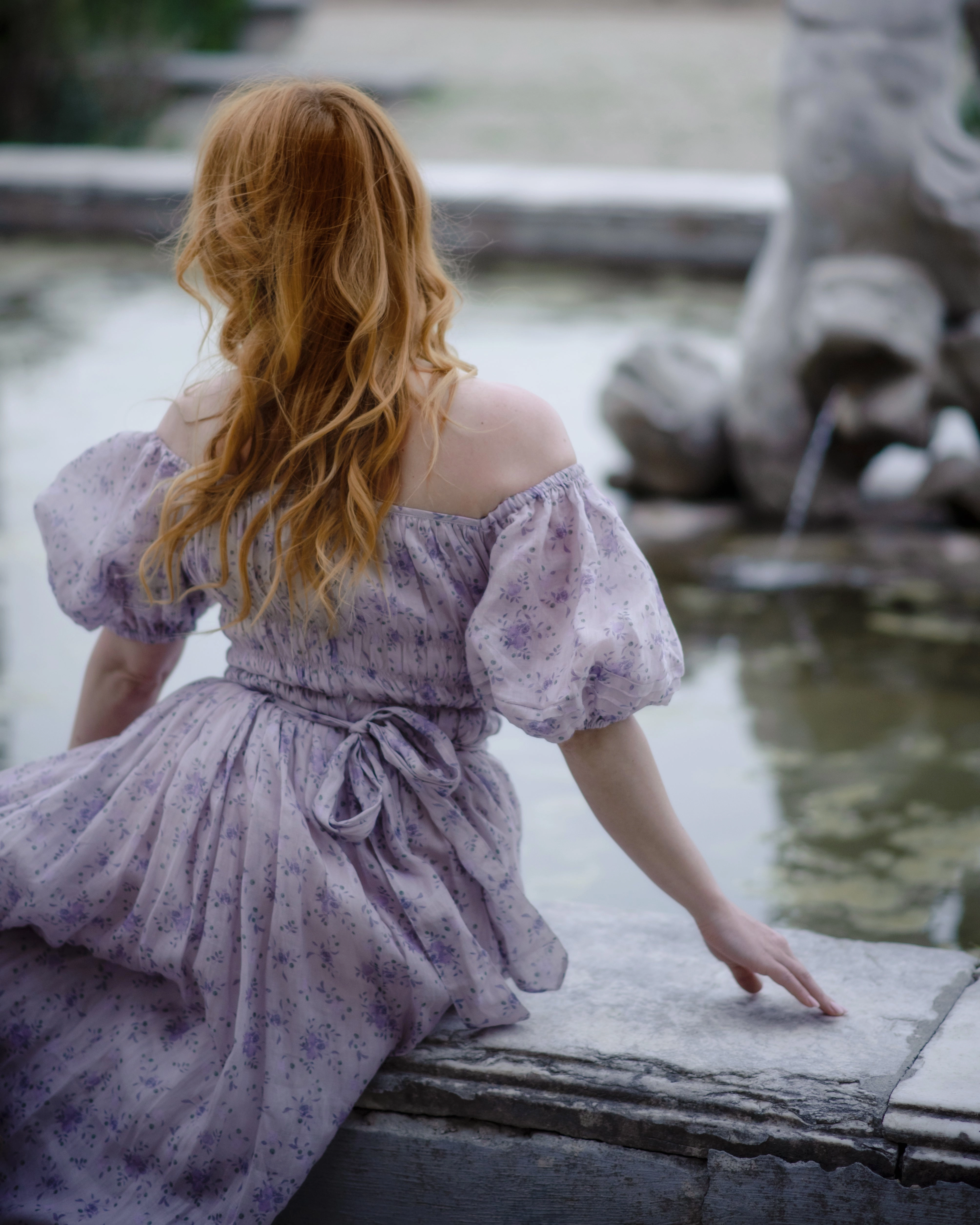 Alice 19 | Floral linen dress Soft Brush Lining