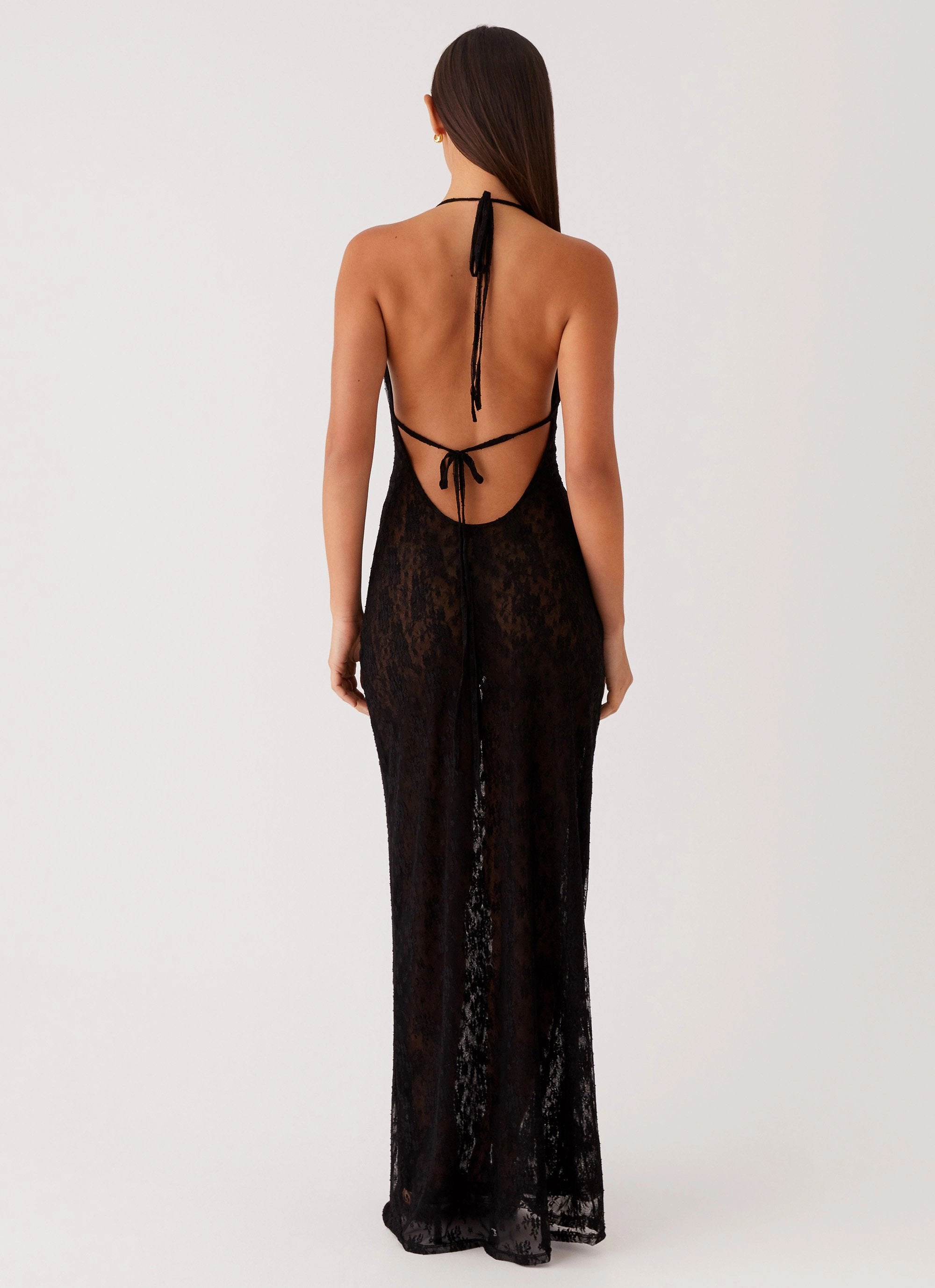 Champagne Coastline Maxi Dress - Black All Layer