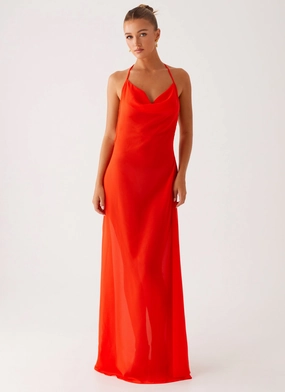 Fantasy Maxi Dress - Orange Balanced feel