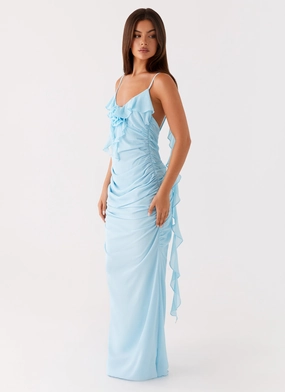 Jasmina Maxi Dress - Blue Classic Move Soft Comfort