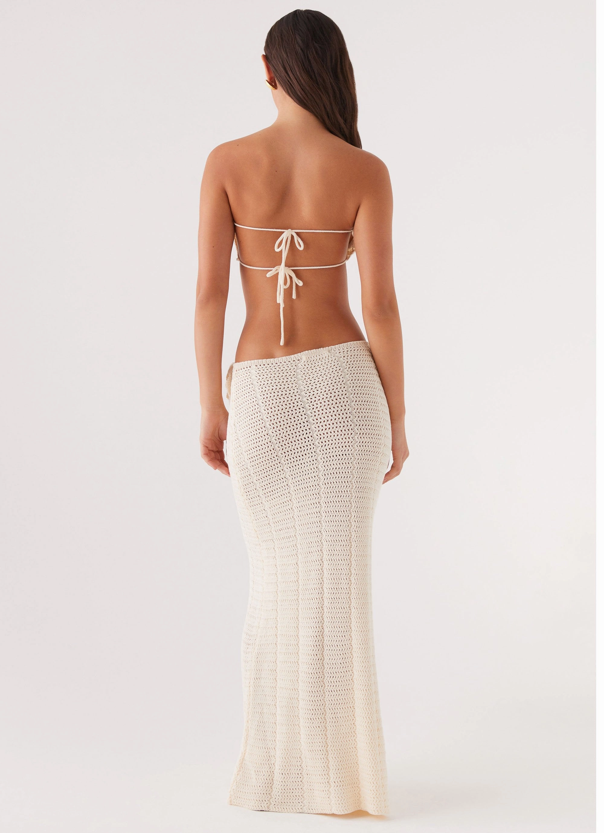 Kelcie Rose Crochet Maxi Skirt - Ivory Hygienic Inner Layer Go Anywhere