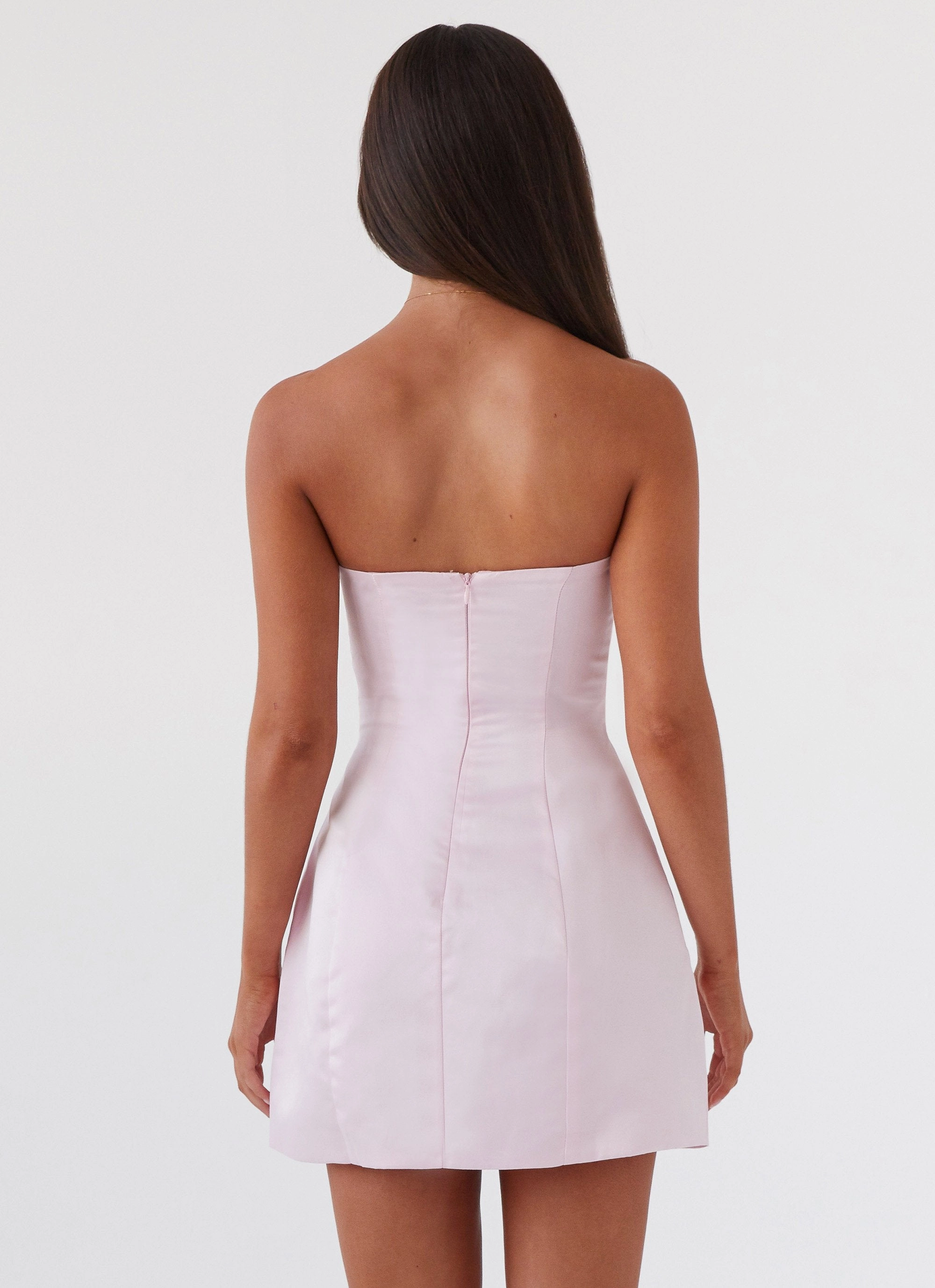 Bodycon Fit Girl Crush Bow Mini Dress - Pink