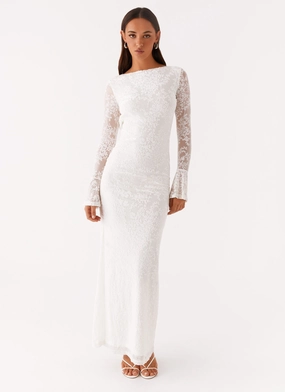 Thriving Maxi Dress - White Tonal-Panel Day Fit