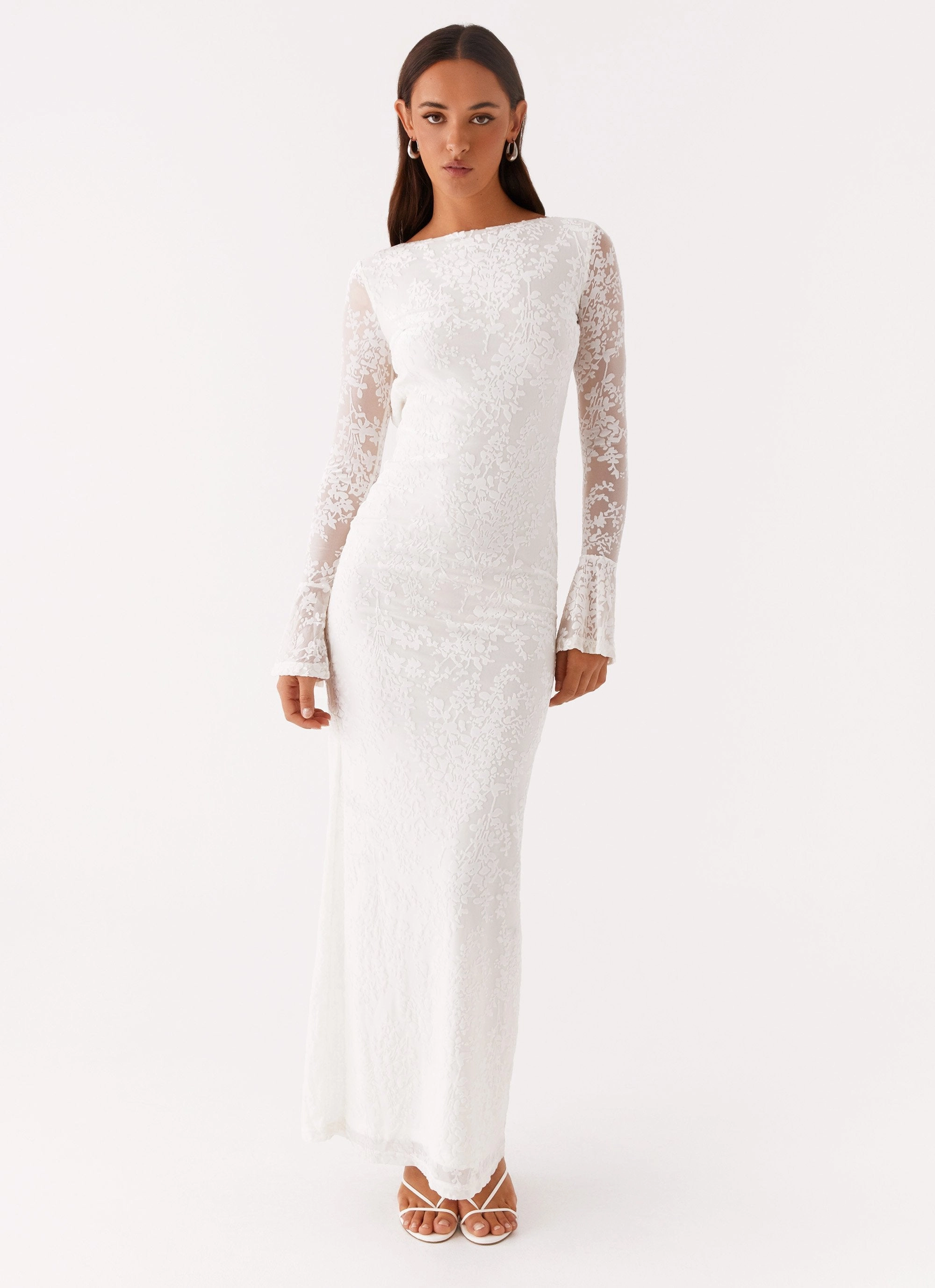Thriving Maxi Dress - White Tonal-Panel Day Fit