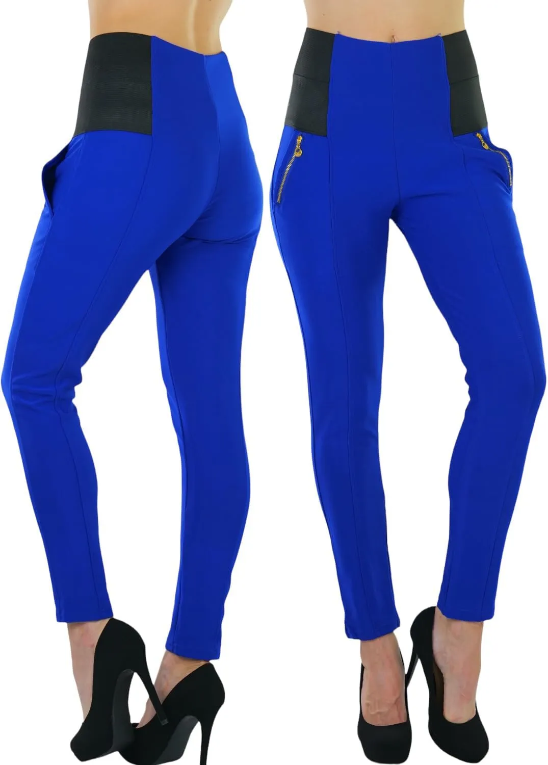 ToBeInStyle Women's Stylish Stretchy Twill Skinny Jeggings Pants