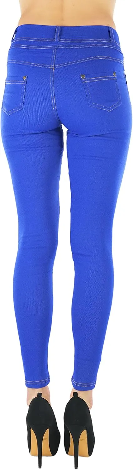 ToBeInStyle Women's Stylish Stretchy Twill Skinny Jeggings Pants