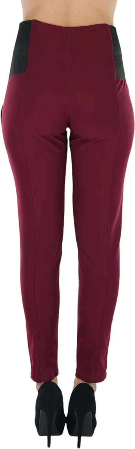ToBeInStyle Women's Stylish Stretchy Twill Skinny Jeggings Pants
