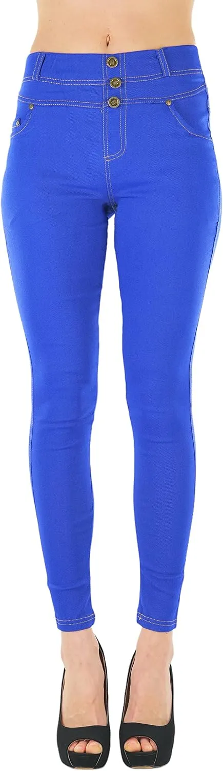ToBeInStyle Women's Stylish Stretchy Twill Skinny Jeggings Pants