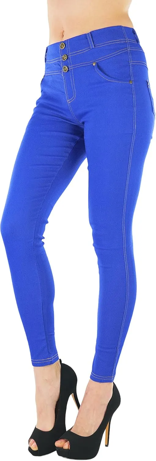 ToBeInStyle Women's Stylish Stretchy Twill Skinny Jeggings Pants