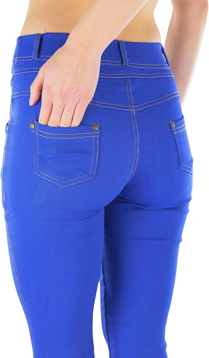 ToBeInStyle Women's Stylish Stretchy Twill Skinny Jeggings Pants