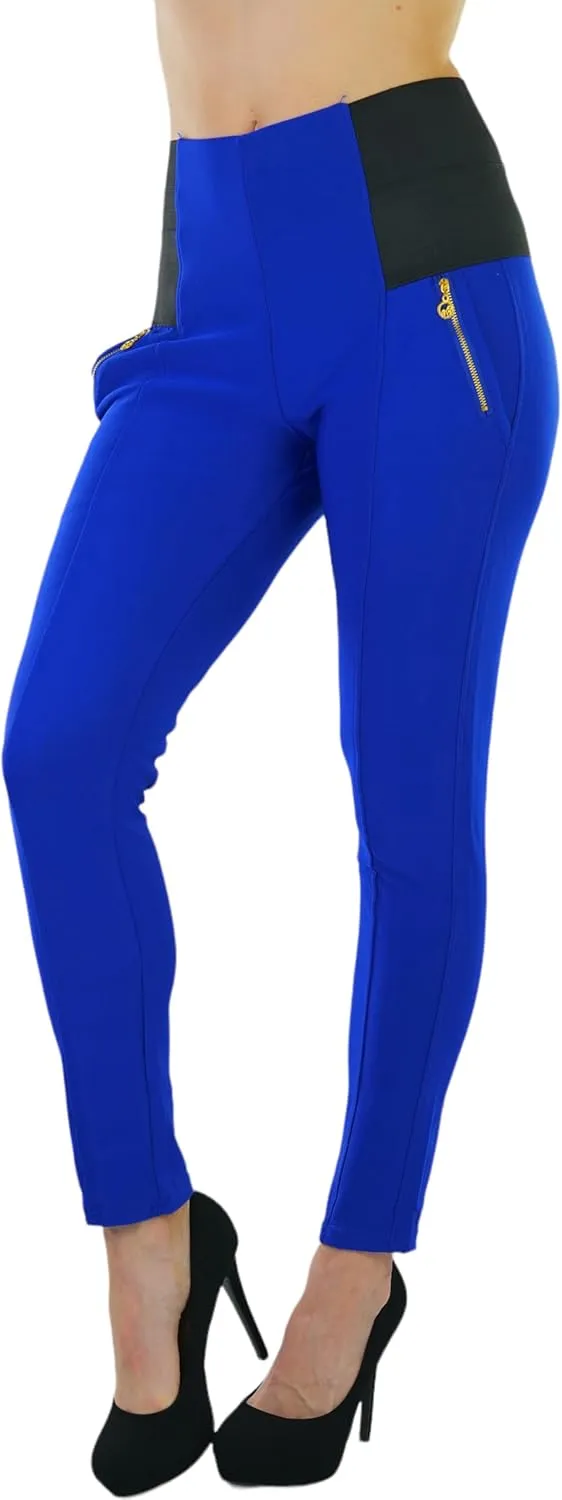 ToBeInStyle Women's Stylish Stretchy Twill Skinny Jeggings Pants