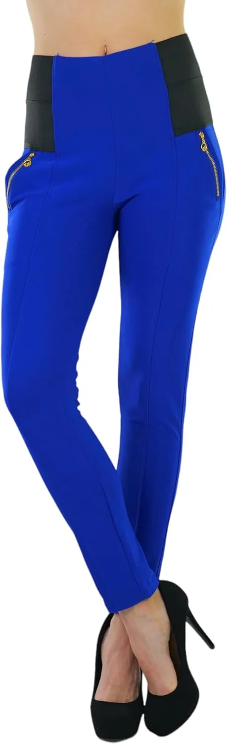ToBeInStyle Women's Stylish Stretchy Twill Skinny Jeggings Pants