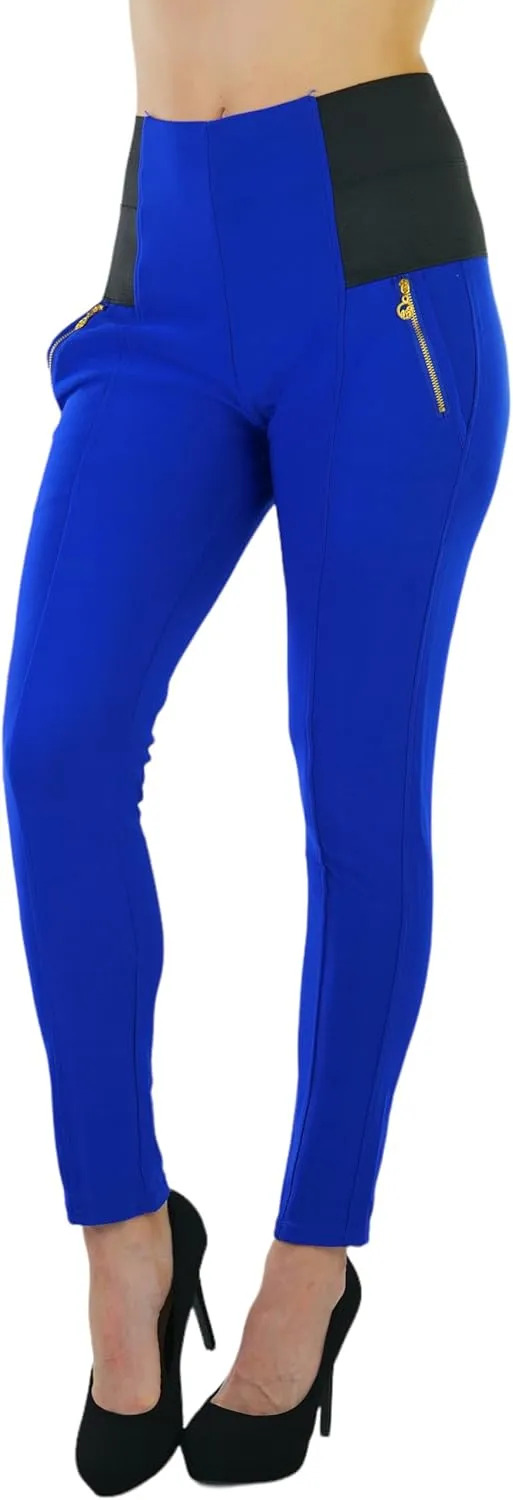 ToBeInStyle Women's Stylish Stretchy Twill Skinny Jeggings Pants