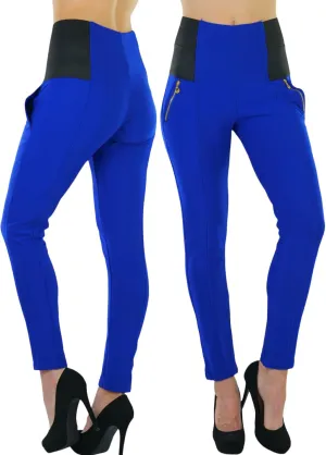 ToBeInStyle Women's Stylish Stretchy Twill Skinny Jeggings Pants