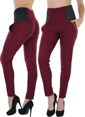 ToBeInStyle Women's Stylish Stretchy Twill Skinny Jeggings Pants