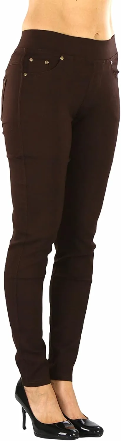 ToBeInStyle Women's Stylish Stretchy Twill Skinny Jeggings Pants