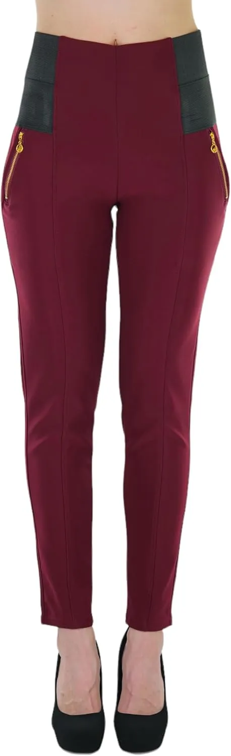 ToBeInStyle Women's Stylish Stretchy Twill Skinny Jeggings Pants