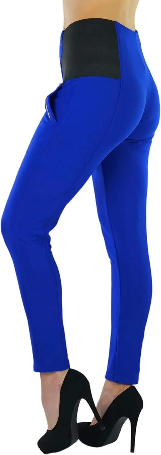 ToBeInStyle Women's Stylish Stretchy Twill Skinny Jeggings Pants