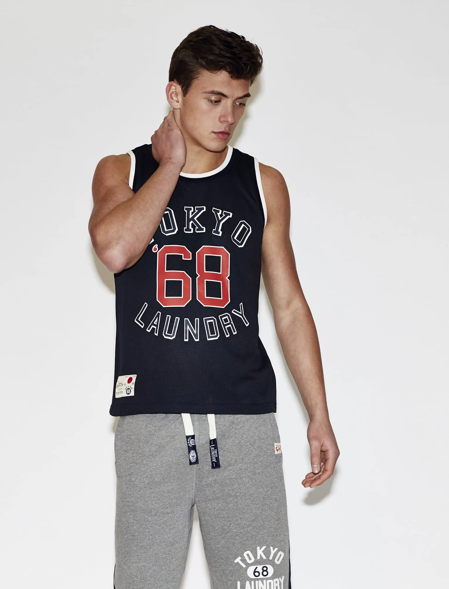 Tokyo Laundry Rookie Navy Basketball Vest