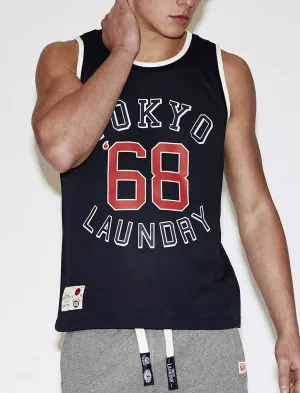 Tokyo Laundry Rookie Navy Basketball Vest