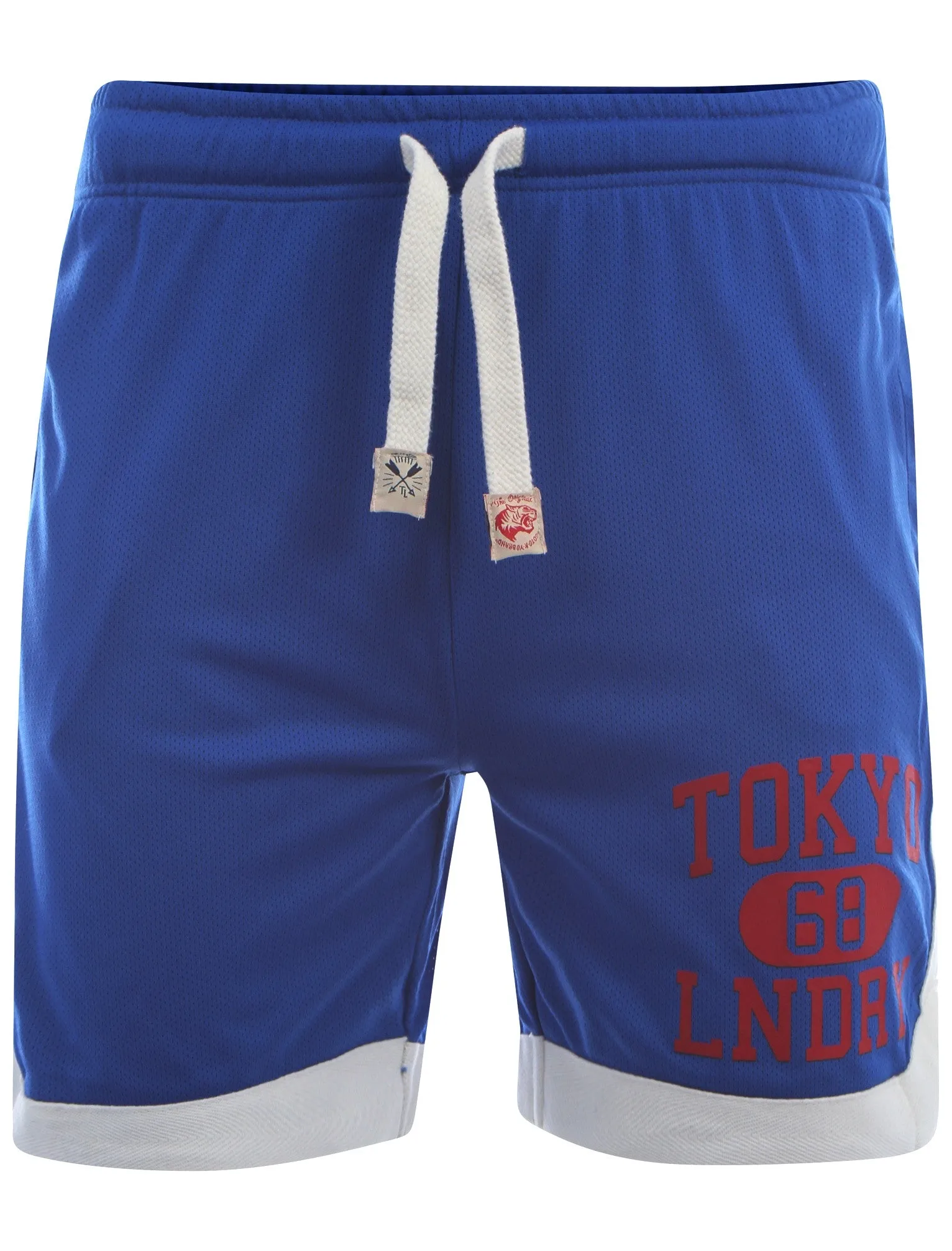 Tokyo Laundry Westbrook blue basketball shorts