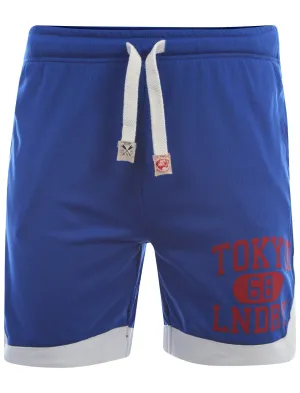 Tokyo Laundry Westbrook blue basketball shorts