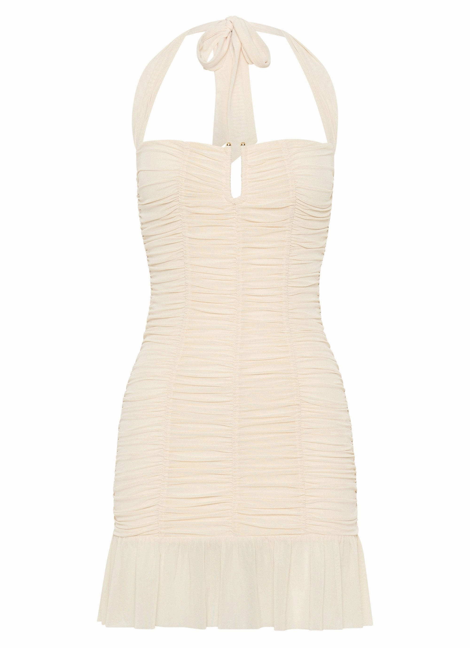 Toni Halter Mini dress - Lemon Pure Vibes Mood Edge