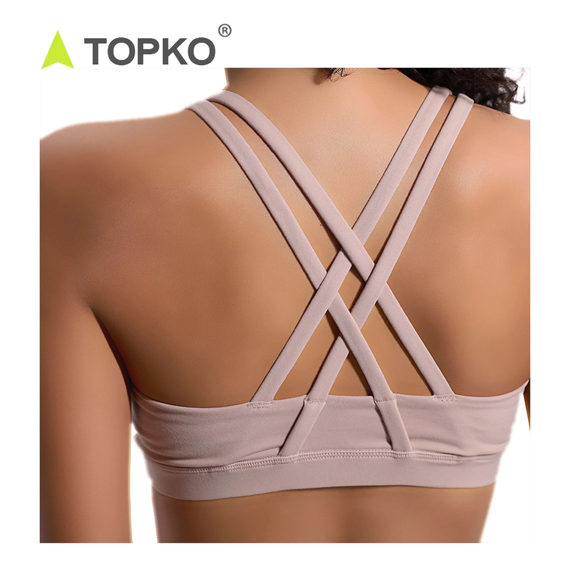 TOPKO YOGA Strappy Sports Bras for Women