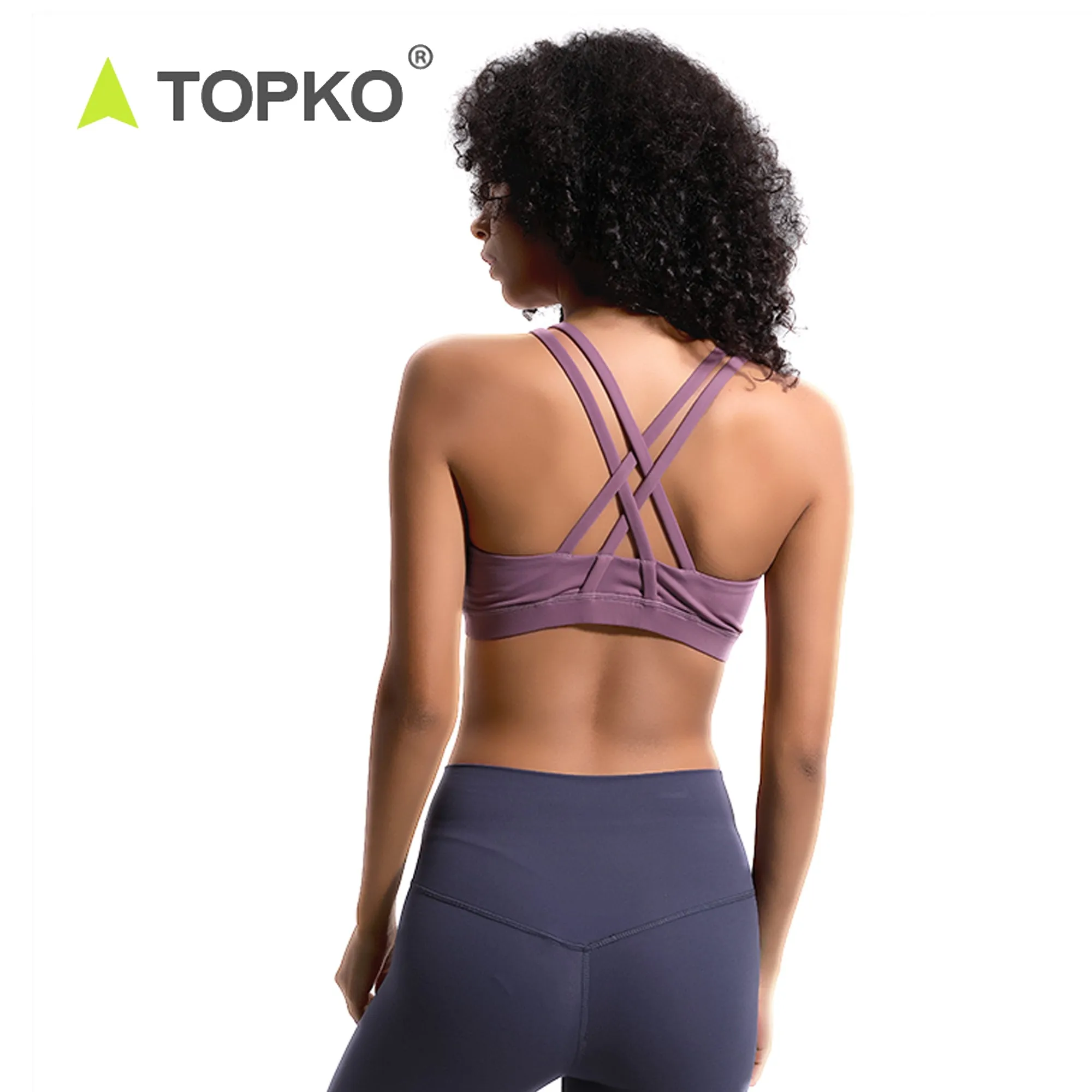 TOPKO YOGA Strappy Sports Bras for Women